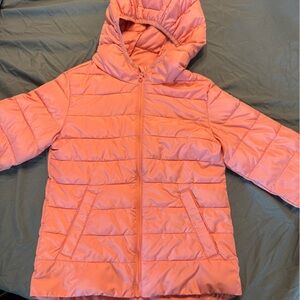 Coral old navy puffer jacket girls m8